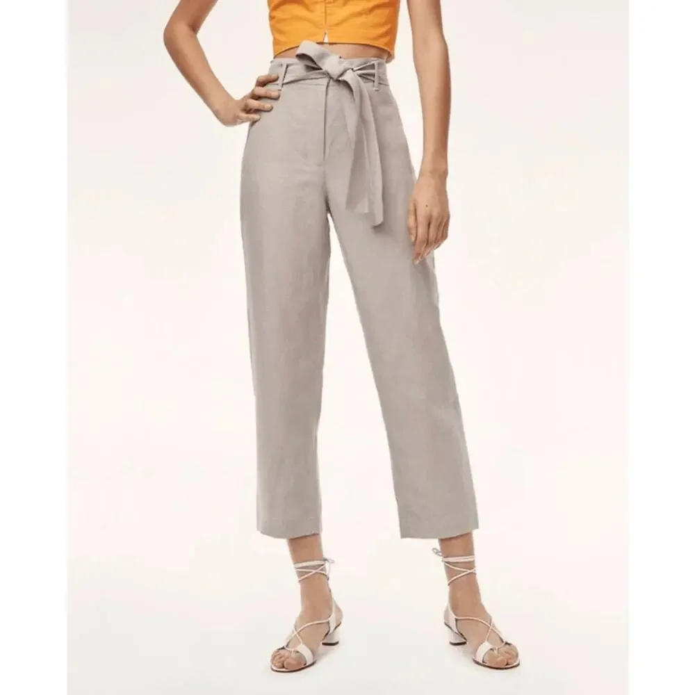 Wilfred Aritzia Jallade  Trouser Pants Womens 0 Brownish Gray High Rise